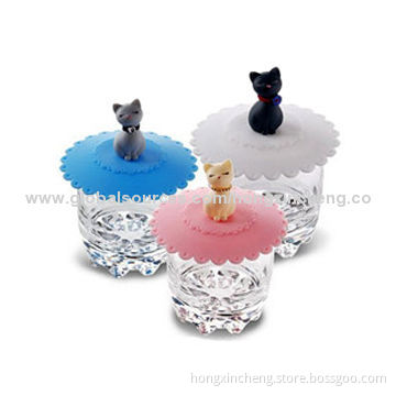 G-2014 Silicone Cup Lid, Various Colors are Available, Customized Designs Welcomed